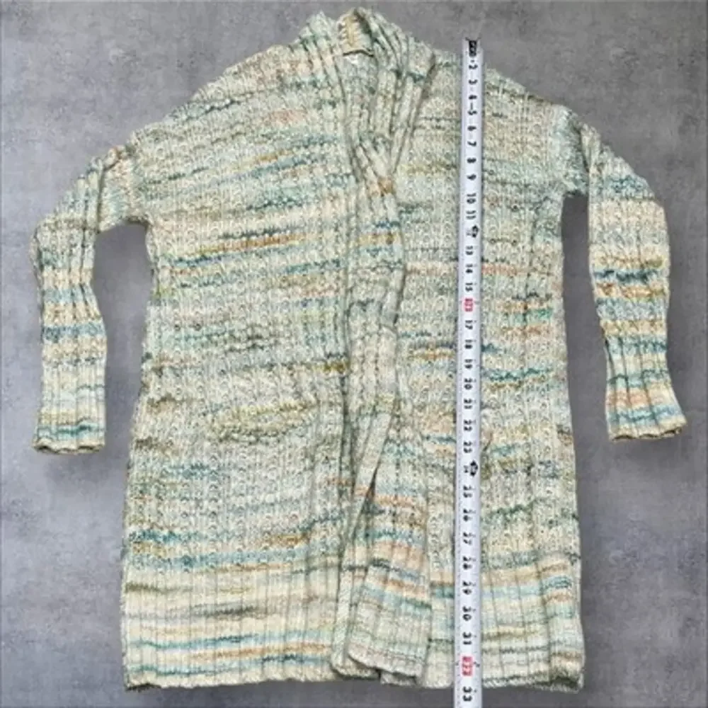 Anthropologie Space-Dyed‎ Multicolored Longline Cardigan Size XS X-Small - Picture 12 of 16